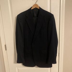Stafford Navy Blue Suit 40L 34x32